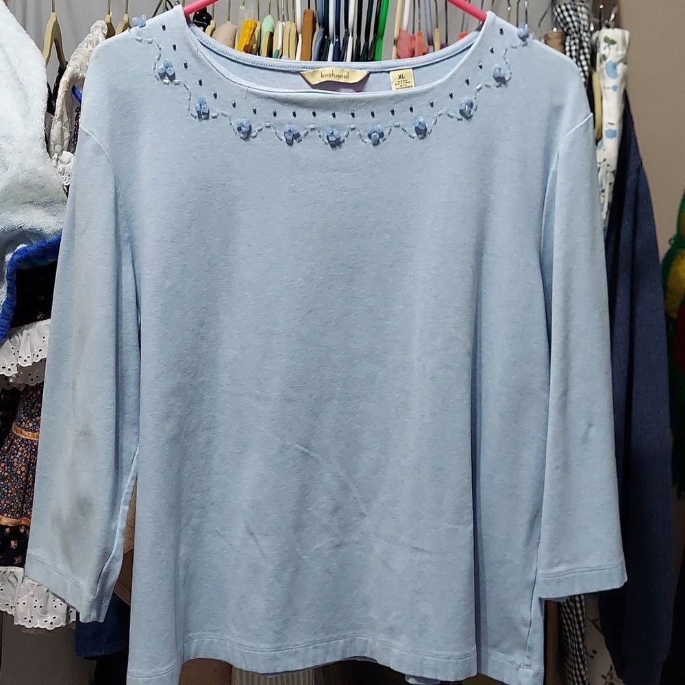 Bechamel 3/4 sleeve top size xl invw267